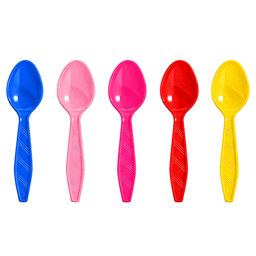 Spoons for party different colors (Set 50 pieces)