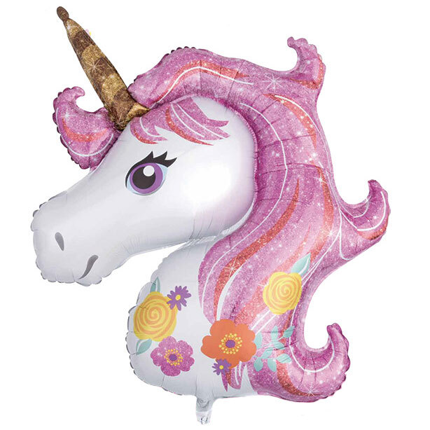 Balloon Unicorn Head with Pink Shades (Packaged)