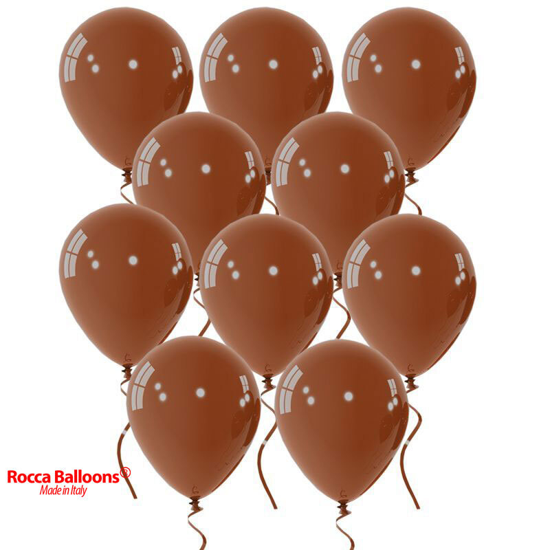 Balloons latex brown 12" Rocca Italy balloons 15 pcs