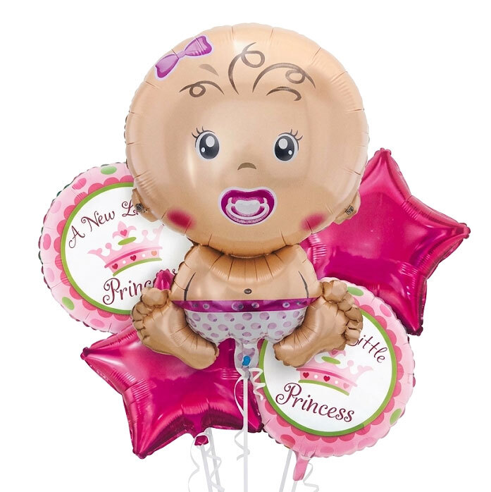 Balloon Birth Baby Girl Set 5 Pieces (Packaged)