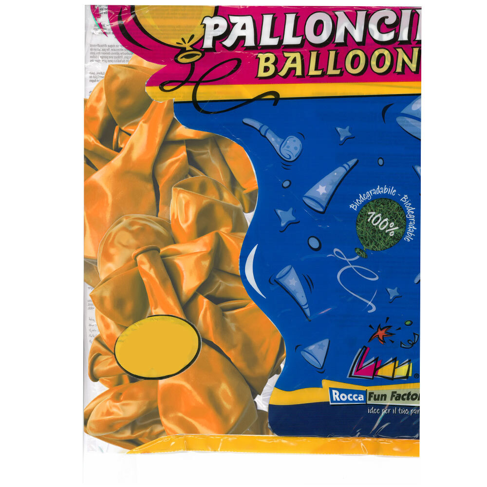 Balloons latex 13 inch metallic orange Rocca Italy Balloons 100 pcs