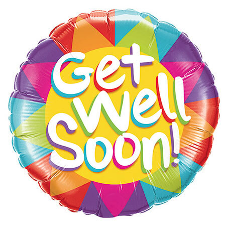 Balloon Get Well Soon 18" (Packaged)
