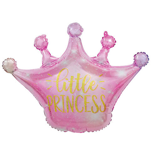 Μπαλόνια Στέμμα Ροζ Litttle Princess Supershape - (Συσκευασμένο)