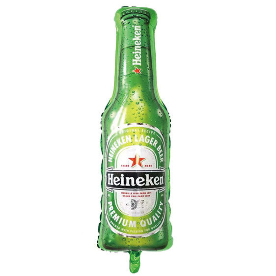 Μπαλόνια Μπουκάλι Μπύρας Πράσινη Heineken Supershape - (Συσκευασμένο)