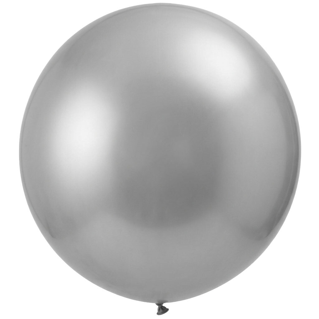 Balloon 36" (1 meter) Silver P20 (Piece) - Marco Polo Quality Balloons
