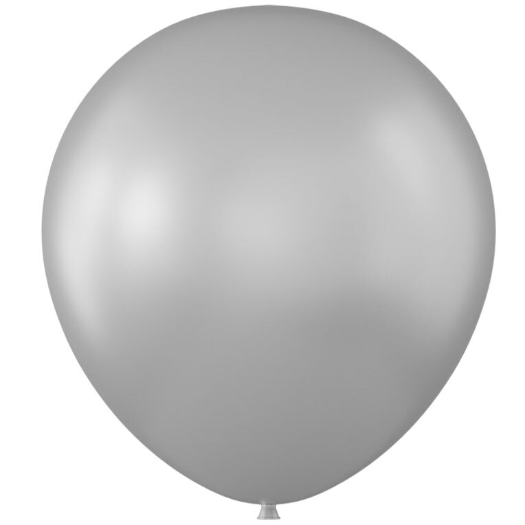 Μπαλόνι 5'' (13cm) Ασημί P20 (100 Tεμάχια) - Marco Polo Quality Balloons