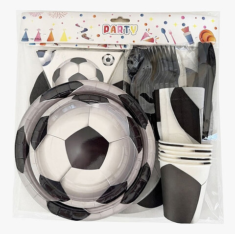 Party Set Football - For 6 People (50 Pieces)