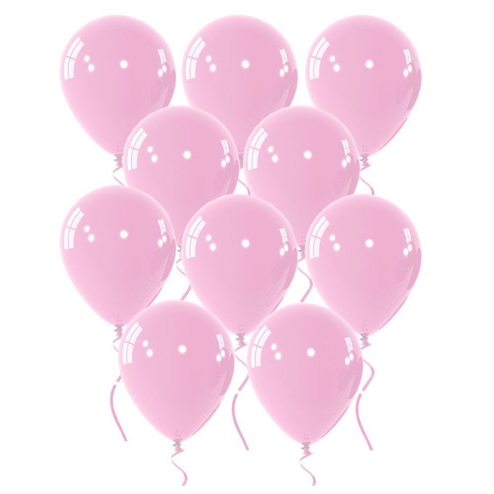 Μπαλόνια latex ροζ μπεμπέ macaron 12 ιντσών Rocca Italy balloons 100 τεμάχια 2