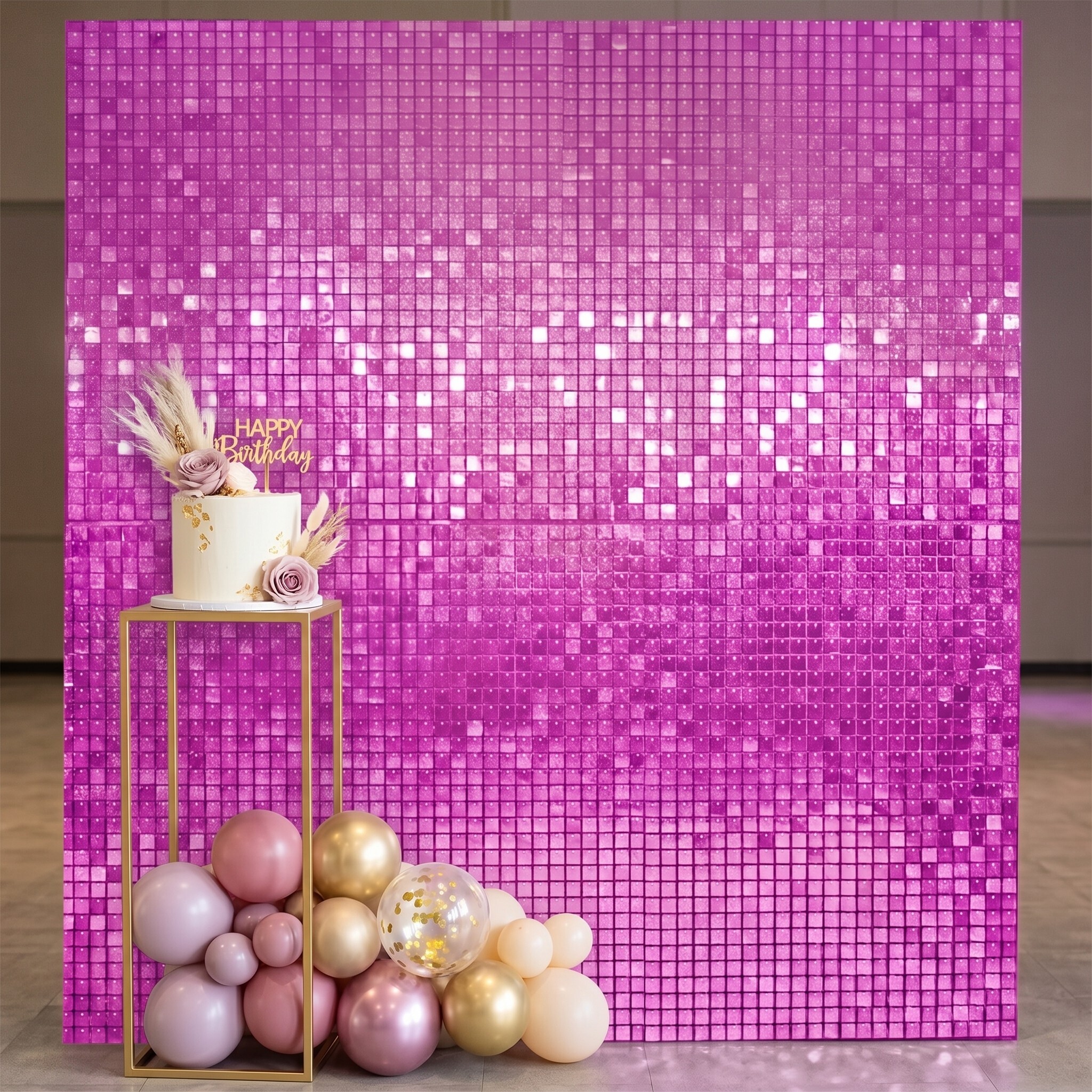 Decoration Backdrop Wall - Pink - 30 x 30 cm