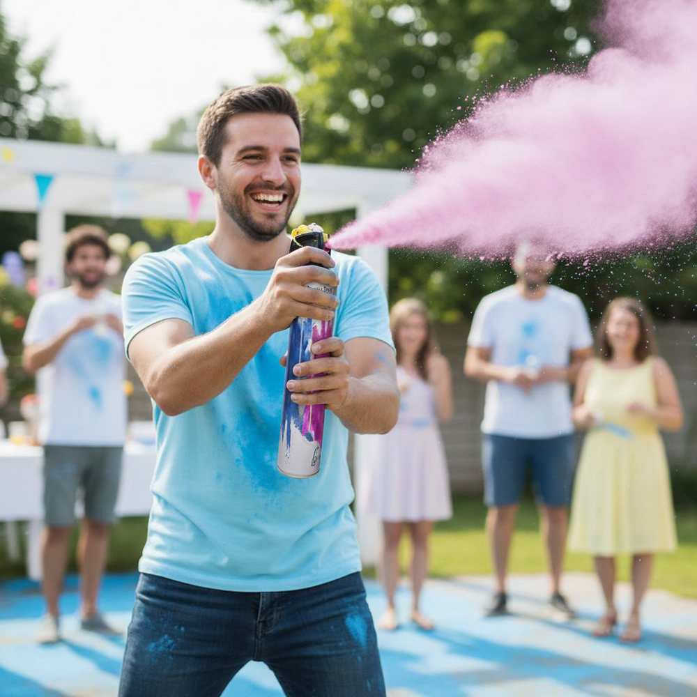 Σπρέι Πούδρας Ροζ Color Powder 1000ml 3