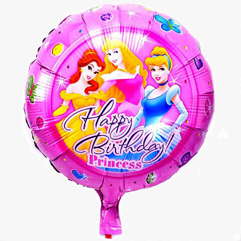 Μπαλόνι 18 inch foil Happy birthday Princess
