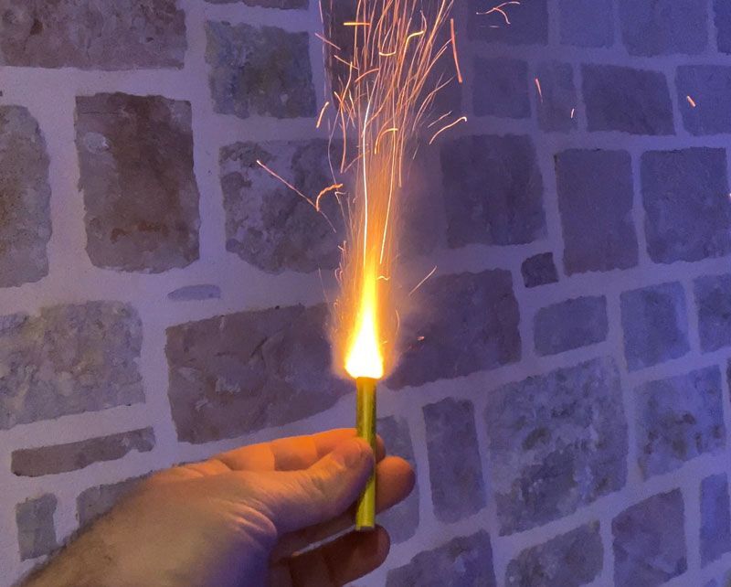Whistle hand single (10pcs pack) balloon-fire-gr
