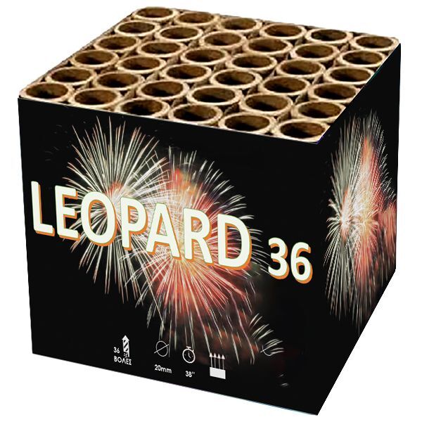 Πυροτεχνήματα 36 βολών Leopard balloon-fire-gr