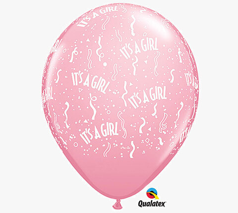 Qualatex Μπαλόνια It's a girl 11 inch 100 τεμάχια ND