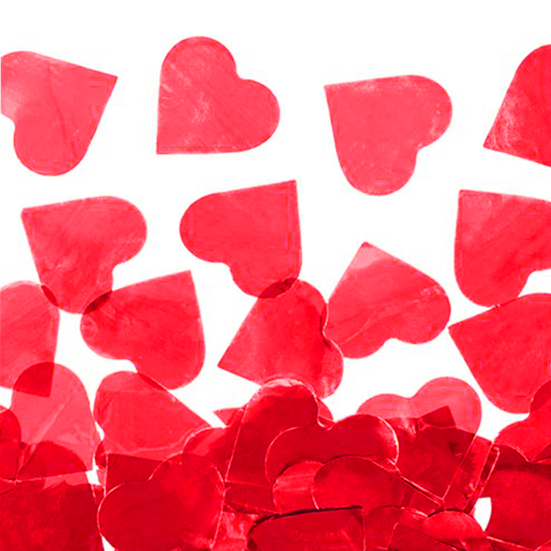 Confetti red heart 1 kg pack