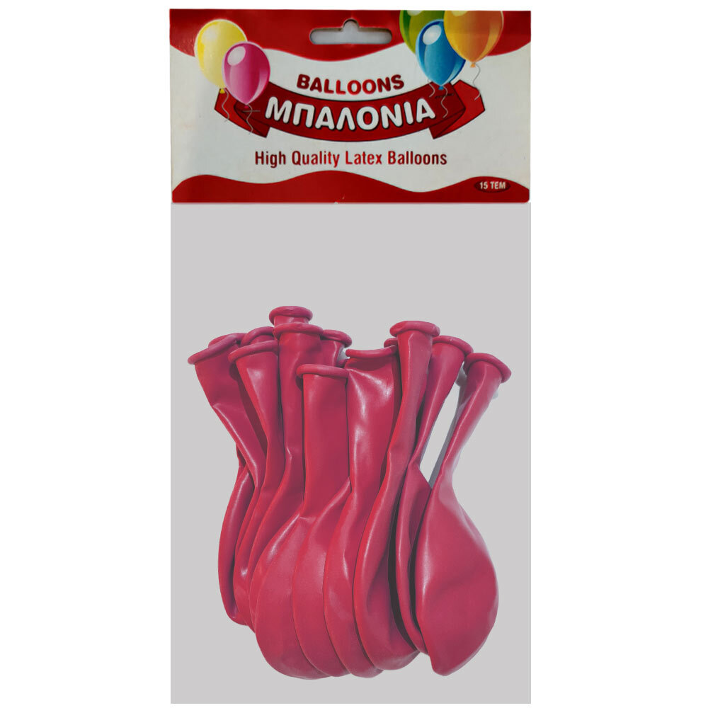 Μπαλόνια 12 ιντσών ματ κόκκινο 15 τεμάχια 4