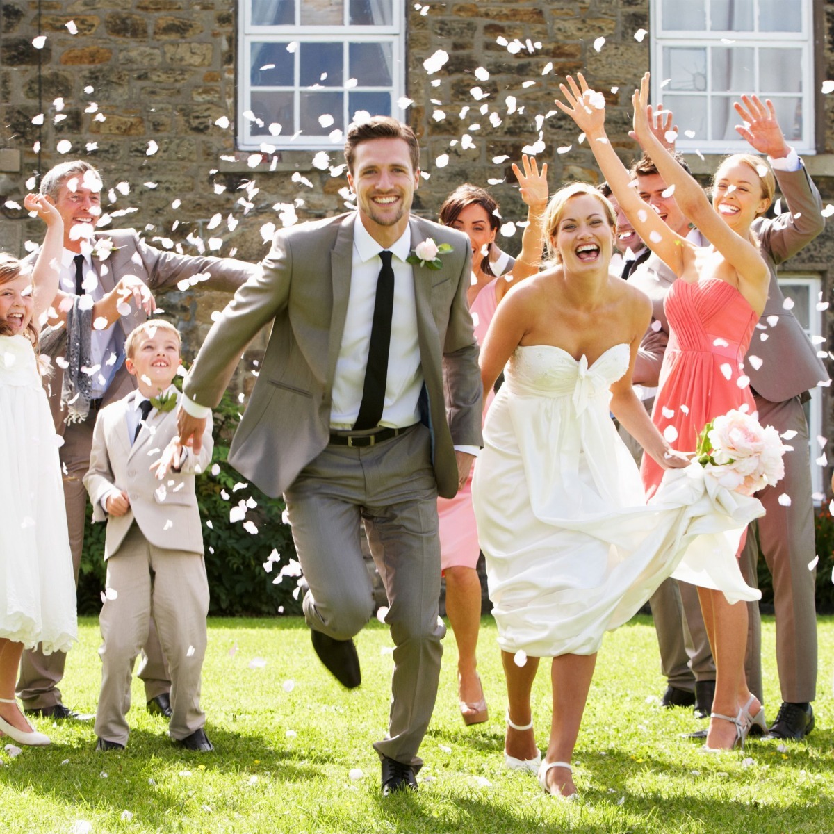 Confetti cannon with Rosepedal white 60cm (12 pcs)