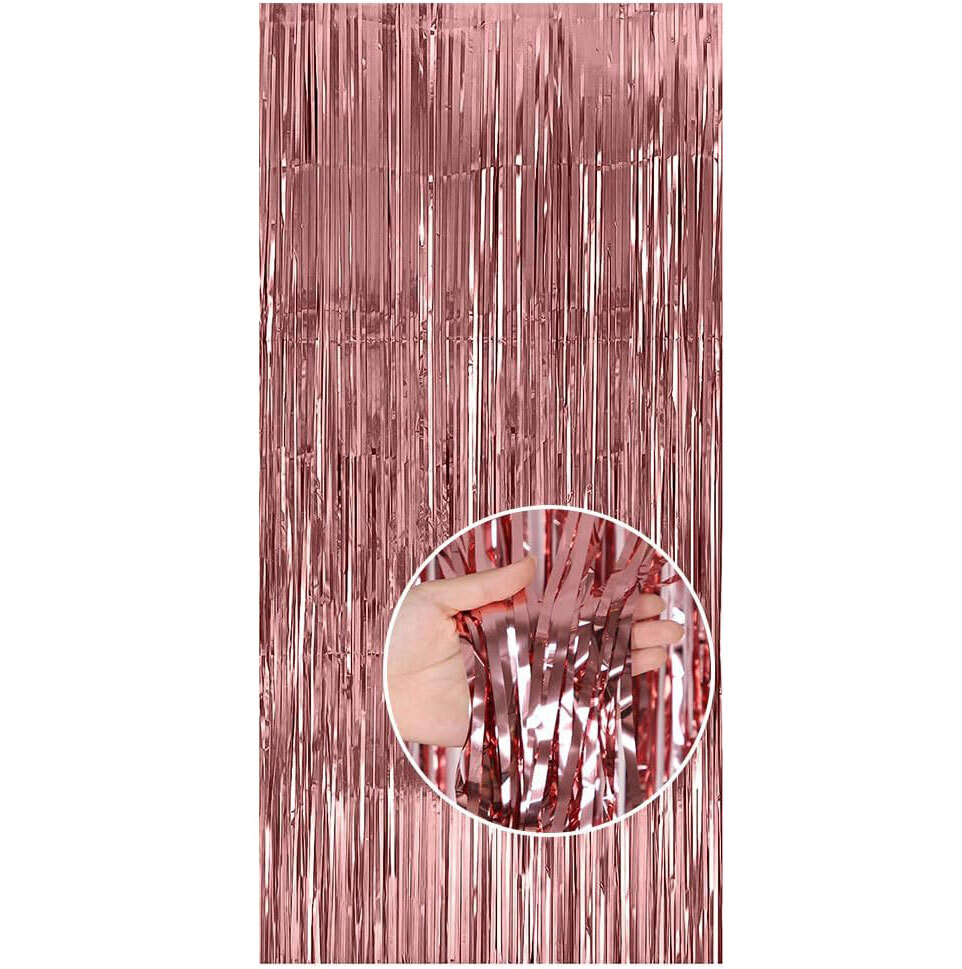 Rosegold κουρτίνα διακοσμητική (Διάσταση 2 μέτρα ύψος Χ 1 μέτρο πλάτος)
