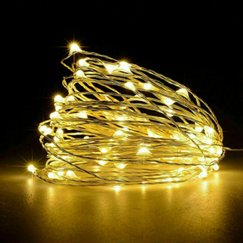 Led Λευκός φωτισμός με μπαταρίες - 3 μέτρα μήκος με 30 Led λαμπάκια 3