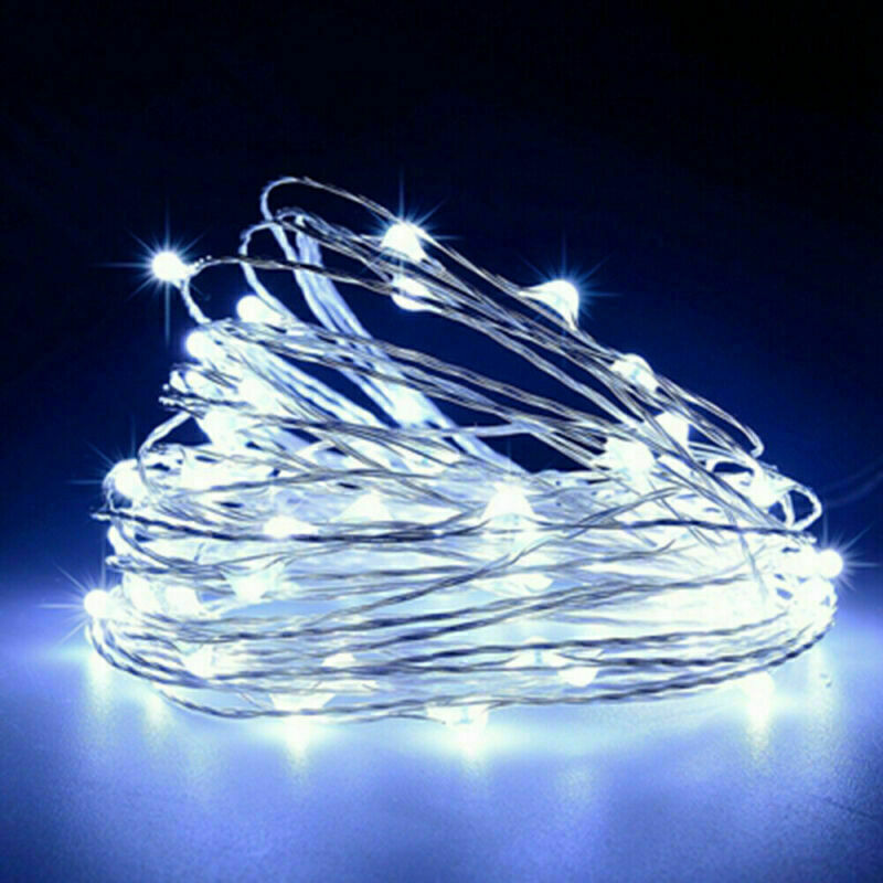Led Ροζ φωτισμός με μπαταρίες - 3 μέτρα μήκος με 30 Led λαμπάκια 13
