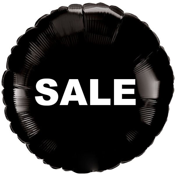 Μπαλόνια SALE, στρογγυλό μαύρο 18 ιντσών  