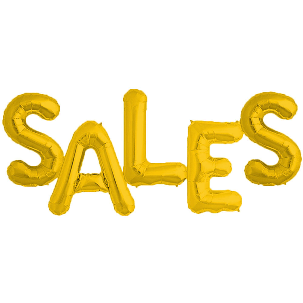 Balloons Sales letters 85cm Gold color