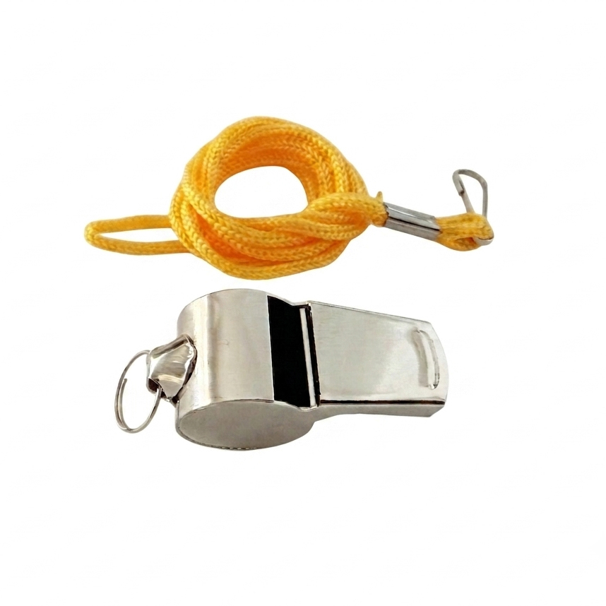 Professional Stainless Steel Whistle - In Transparent Box with Lanyard (Piece)