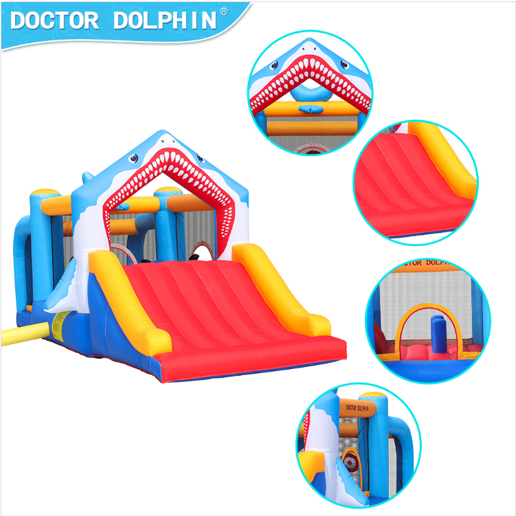 Φουσκωτό Παιχνίδι Shark Jumping Castle (Μόνο Για Ενοικίαση)
