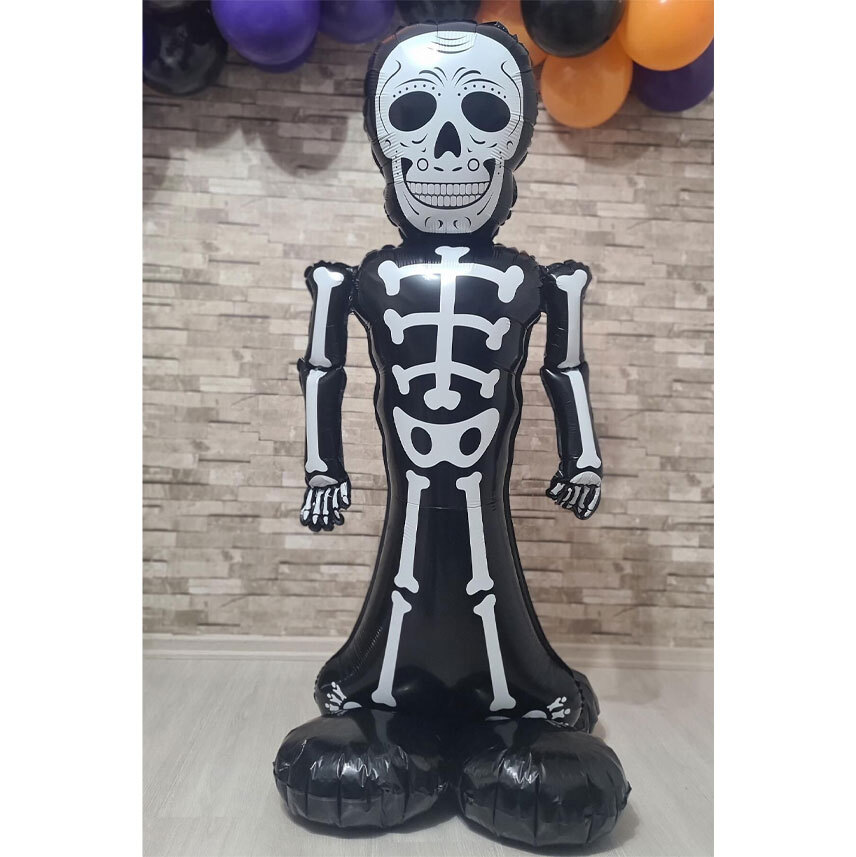 Μπαλόνια Halloween Σκελετός 1.5 μέτρο - Airloonz (φουσκώστε με αέρα)