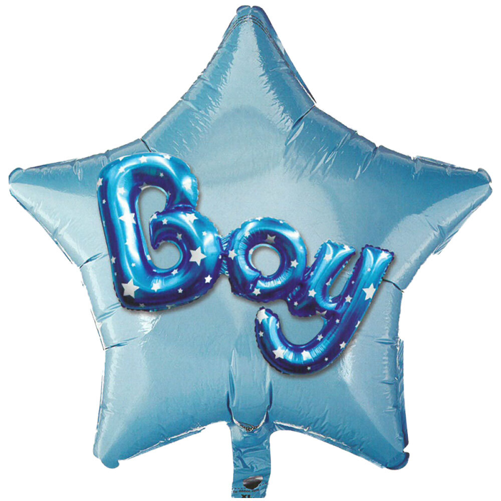 Μπαλόνι 36 ιντσών multiballoon αστέρι BOY (Συσκευασμένο)