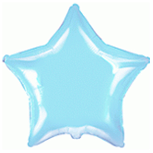 Balloons 18'' star light blue Flexmetal