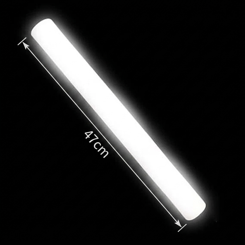 Led Μπαστούνι Foam Stick Λευκό - 47cm