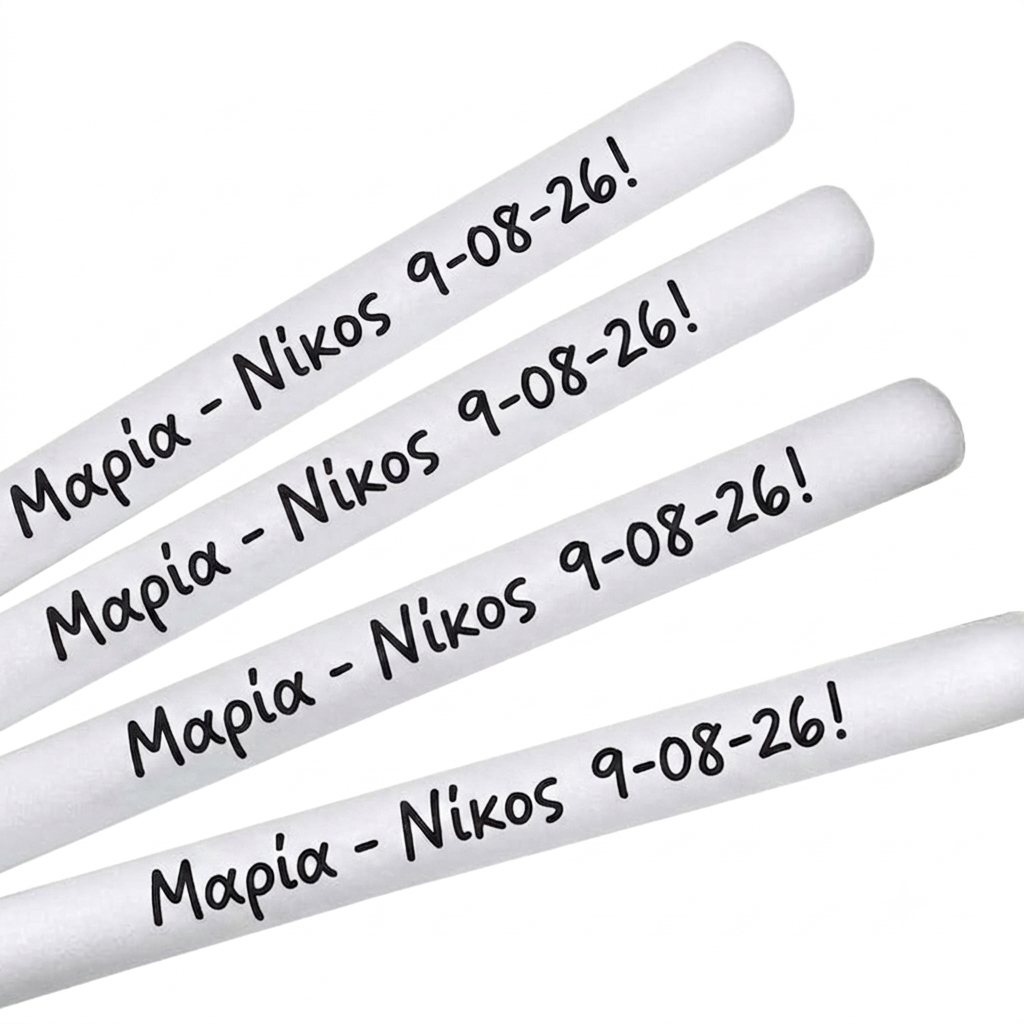 Led Foam Stick White 47cm - Wedding Set 30 Pieces