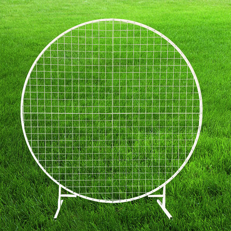 Balloons metallic frame round with grid 1,8m easy to carry