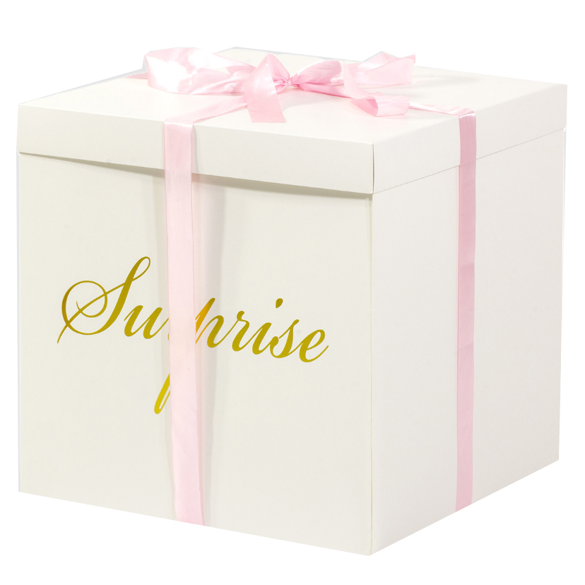 Surprise Balloon Box Λευκό  (50cm x 50cm) 