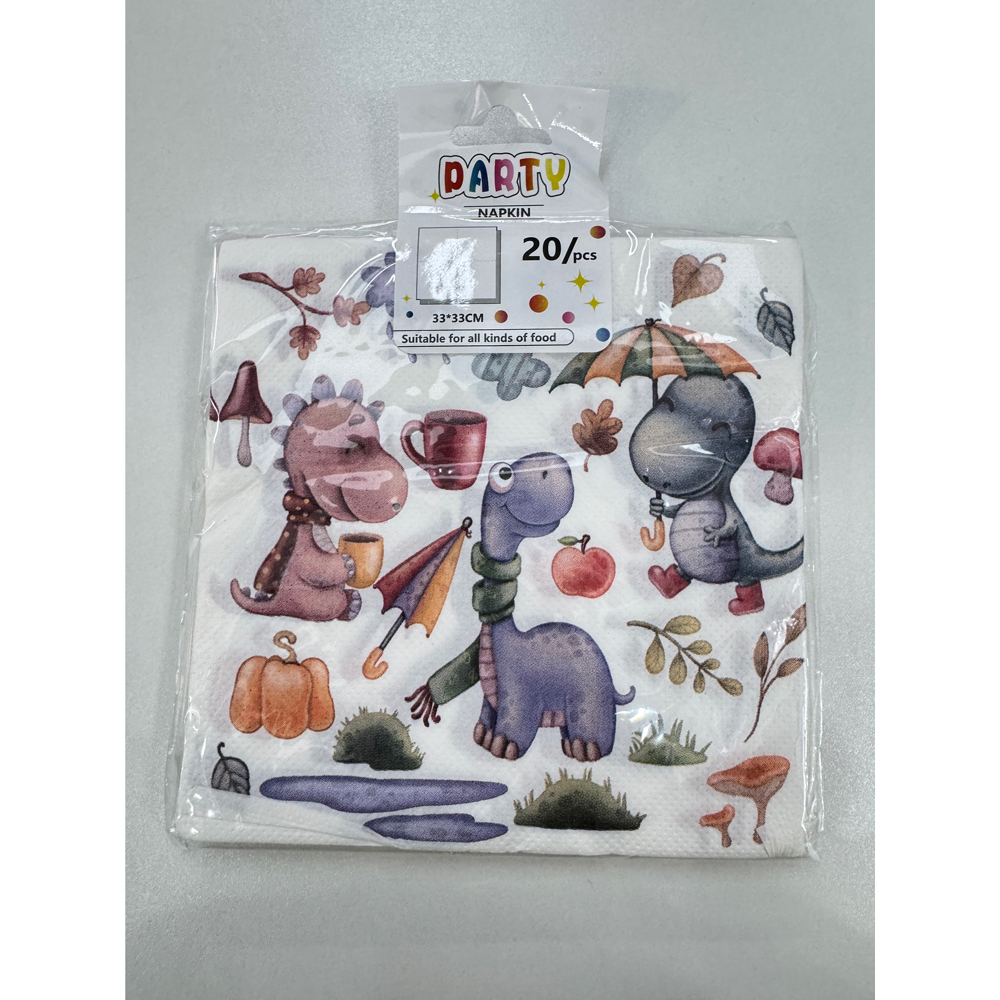 Party Set Dinosaur - For 6 People (50 Pieces)