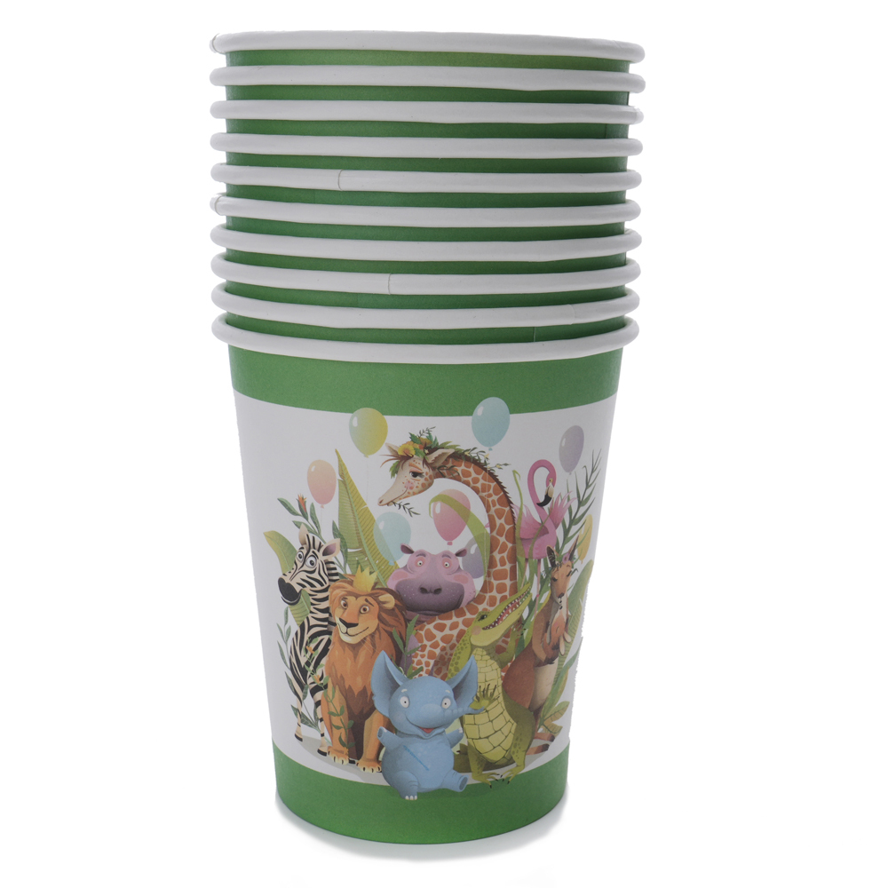 Party Set Jungle Animal Safari - For 6 People (50 Pieces)