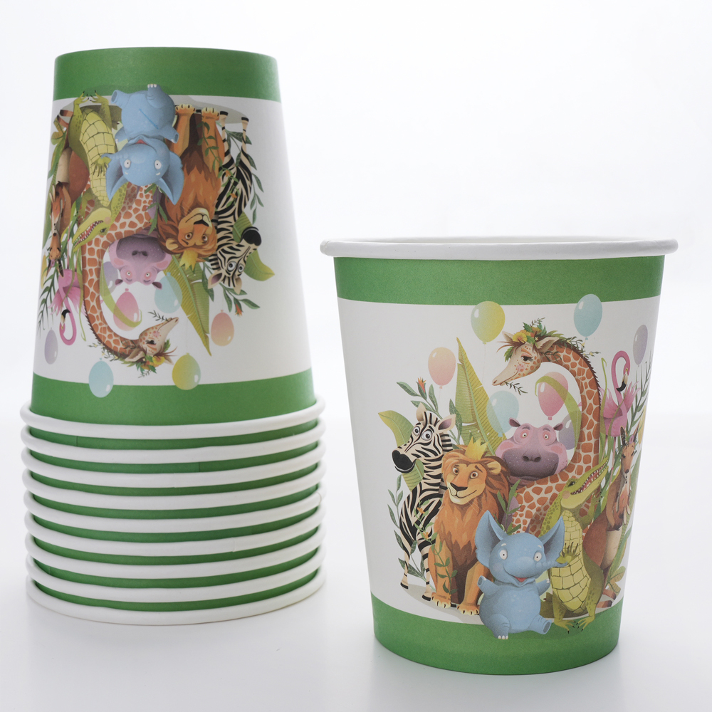 Party Set Jungle Animal Safari - For 6 People (50 Pieces)