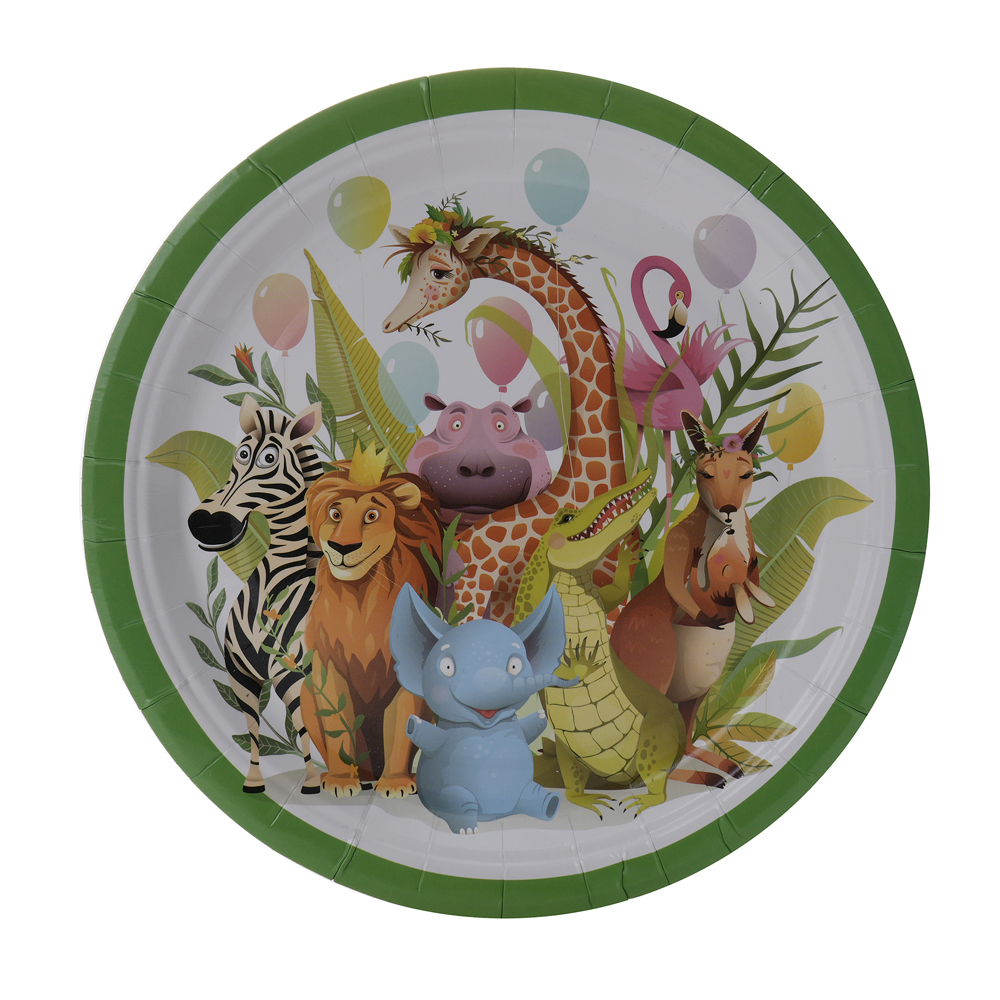 Party Set Jungle Animal Safari - For 6 People (50 Pieces)