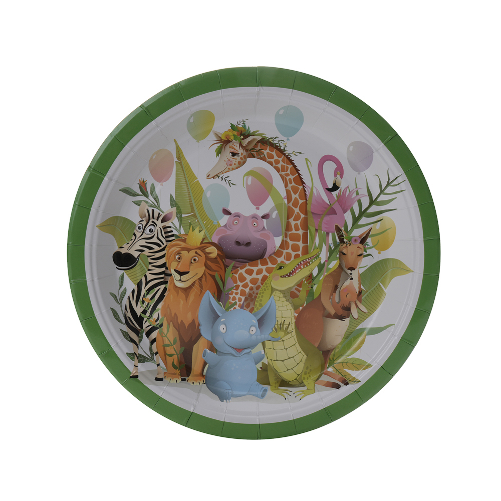 Party Set Jungle Animal Safari - For 6 People (50 Pieces)