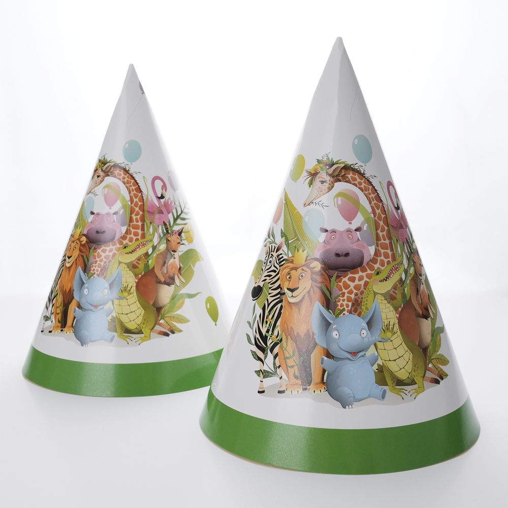 Party Set Jungle Animal Safari - For 6 People (50 Pieces)