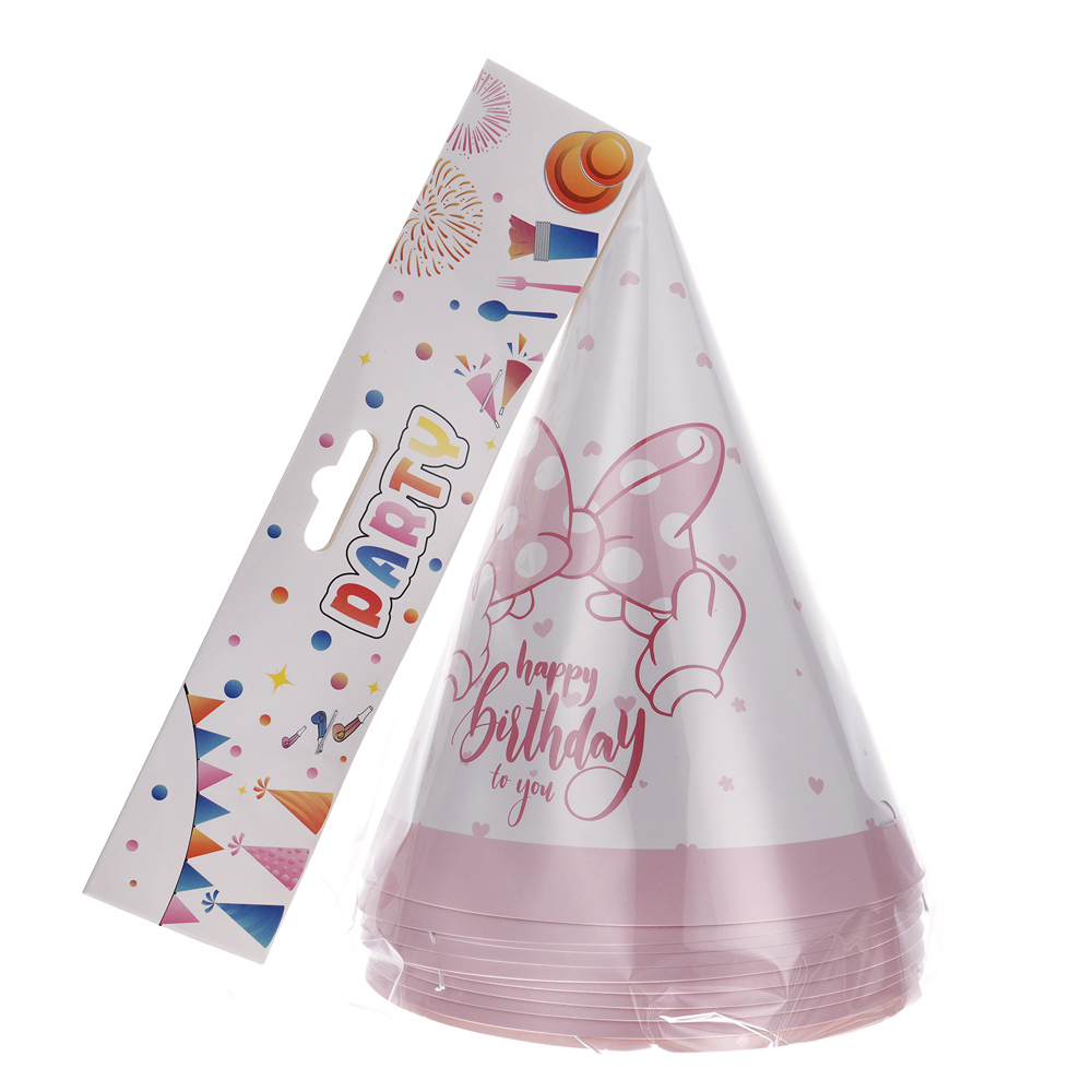 Party Set Pink Lady Happy Birthday - For 6 People (50 Pieces)