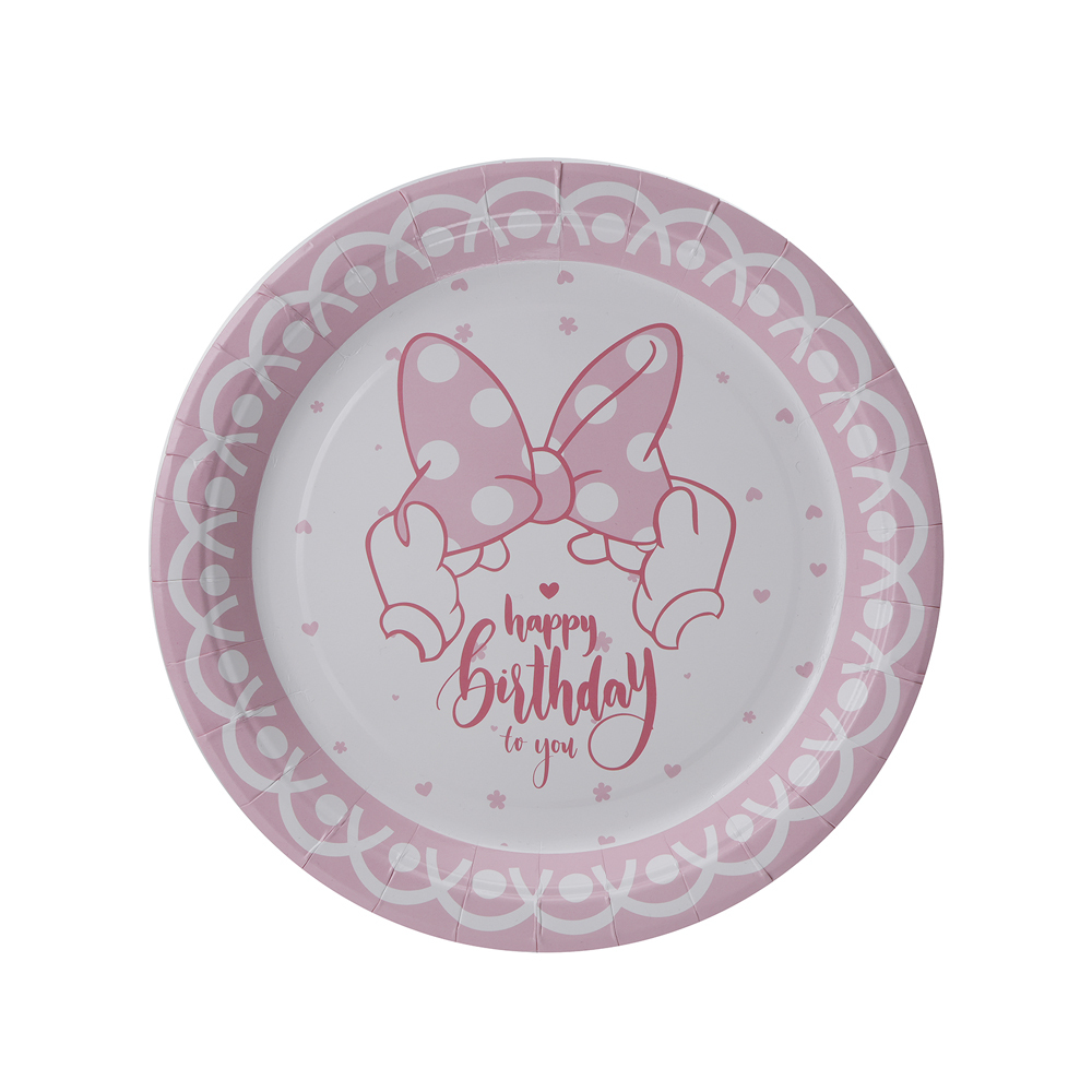 Party Set Pink Lady Happy Birthday - For 6 People (50 Pieces)