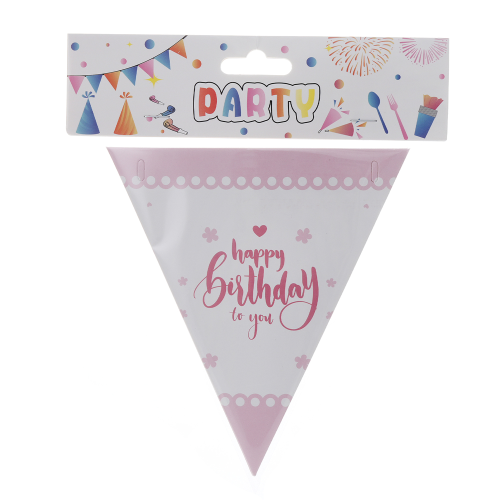 Party Set Pink Lady Happy Birthday - For 6 People (50 Pieces)