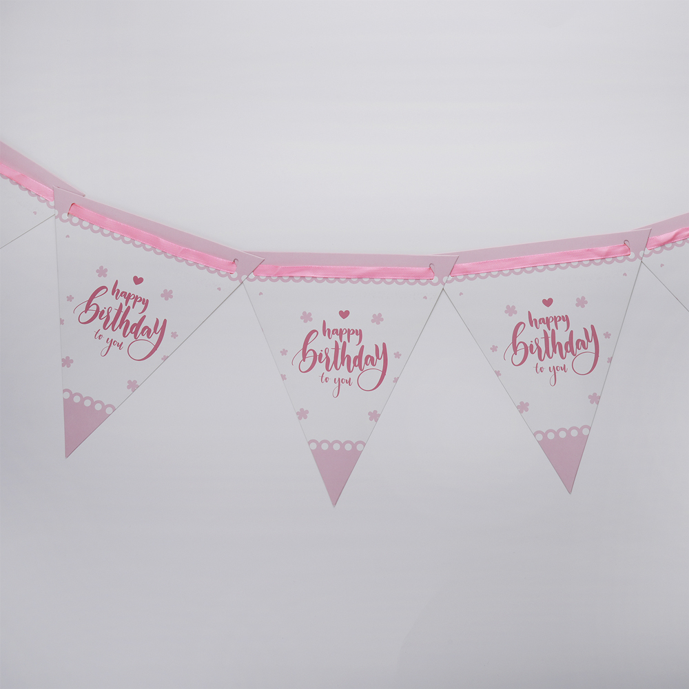 Party Set Pink Lady Happy Birthday - For 6 People (50 Pieces)