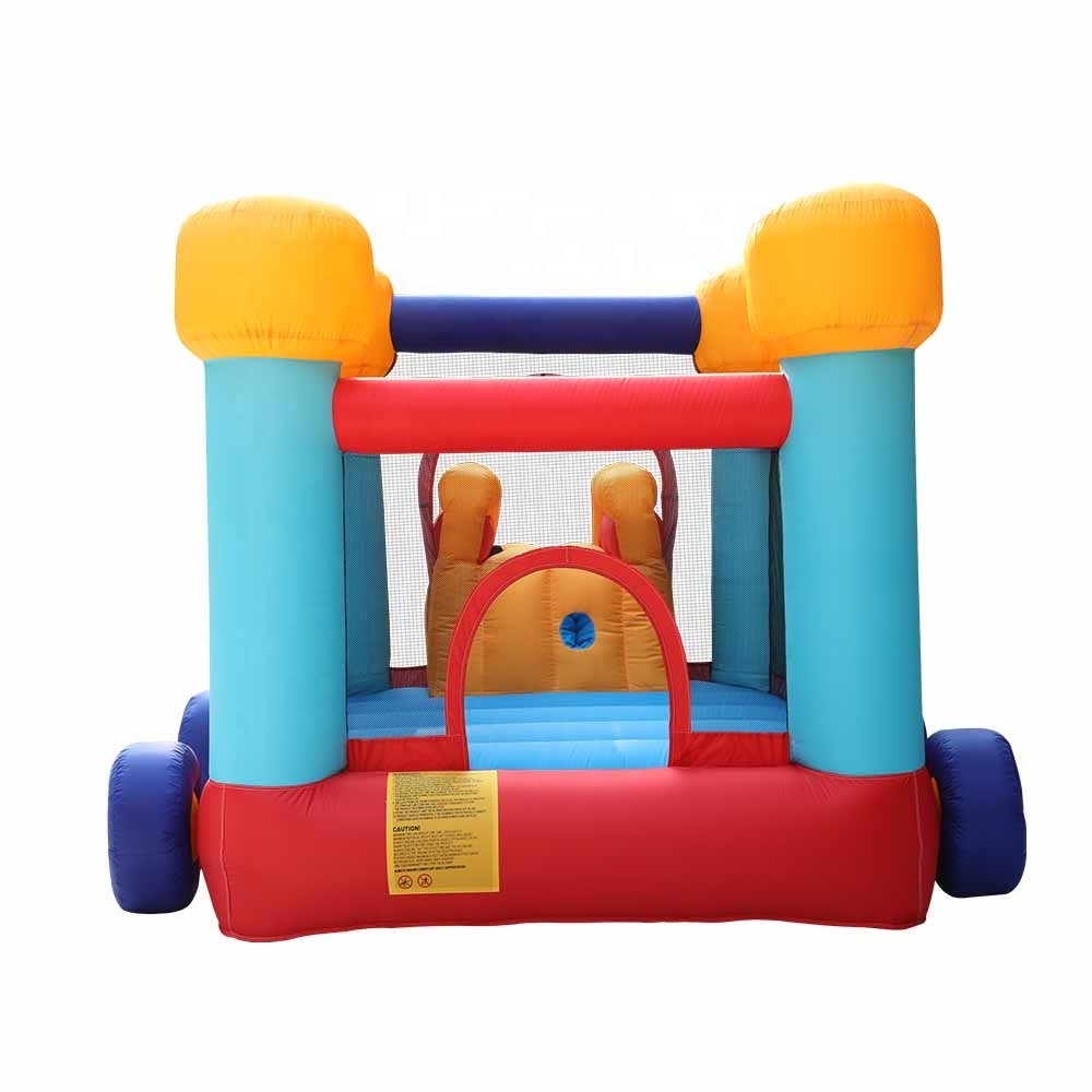 Inflatable Toy Train Design Trampoline and Slider 
