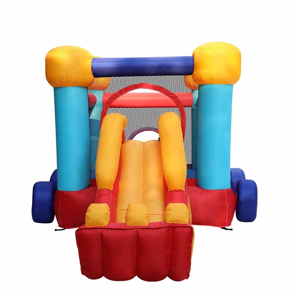 Inflatable Toy Train Design Trampoline and Slider 