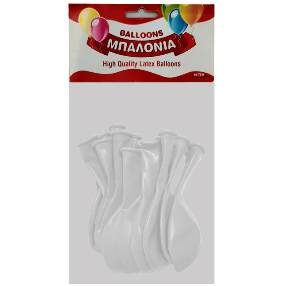 Μπαλόνια 12 ιντσών διάφανα 15 τεμάχια 4