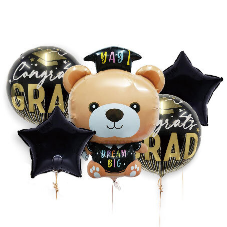 Balloons Graduation Set 5 Pieces (Packaged)