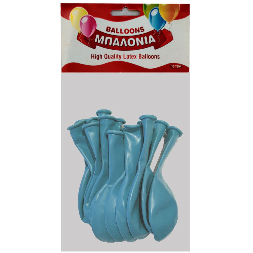 Μπαλόνια 12 ιντσών ματ τυρκουάζ σκούρο 15 τεμάχια 3